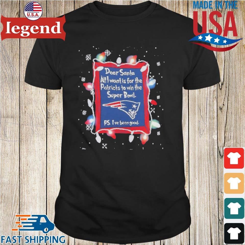 Dear Santa New England Patriots Christmas Lights Shirt