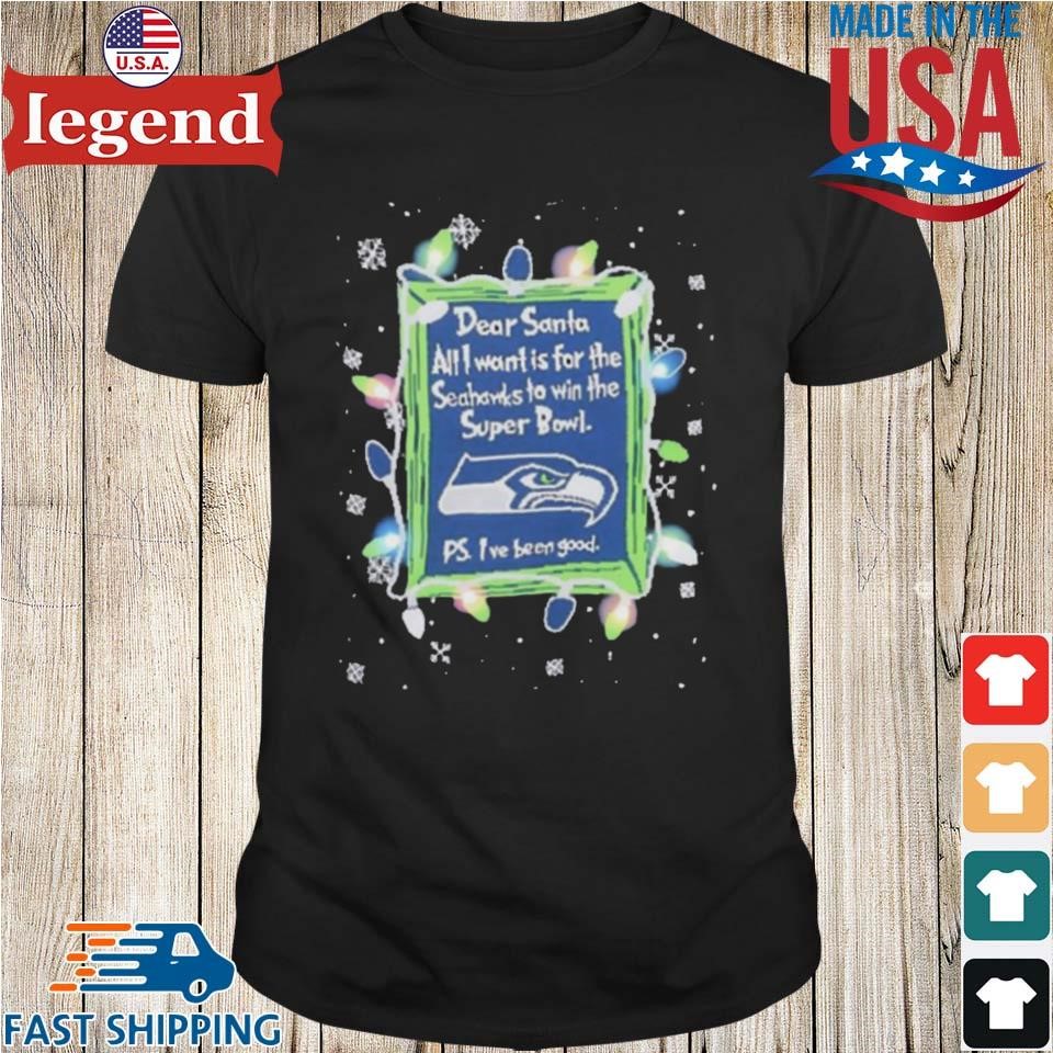 Dear Santa Seattle Seahawks Christmas Lights Shirt