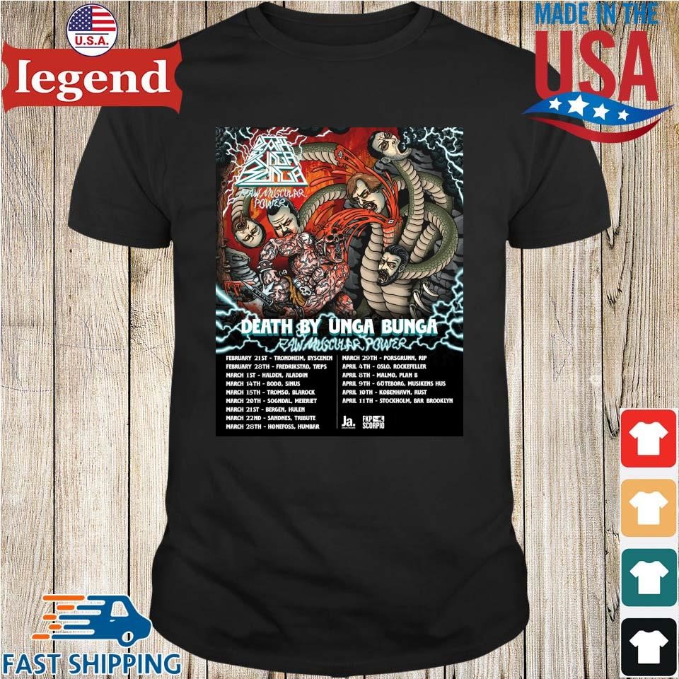 Death By Unga Bunga Tour 2025 Shirt