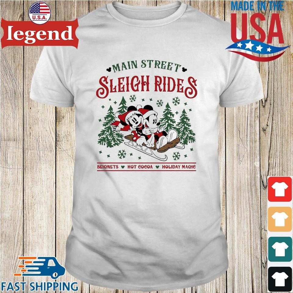 Disney Christmas Main Street Sleigh Rides Beignets Hot Cocoa Holiday Magic Sweater