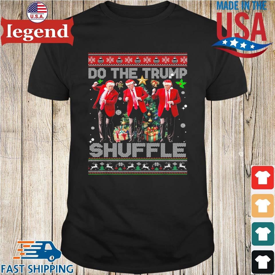 Do The Trump Shuffle Political Humor Dance Fun Ugly Christmas 2024 Sweater