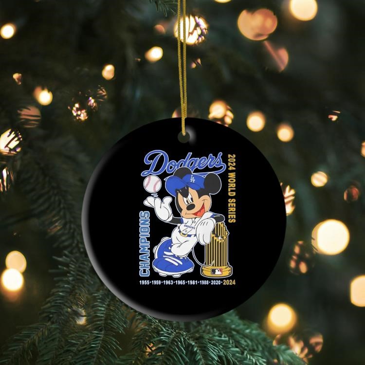 Dodgers x Mickey Champions 2024 World Series Ornament