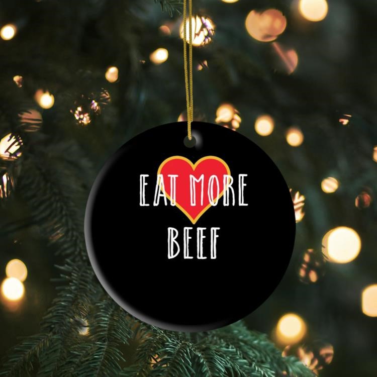 Dr Shawn Baker Wearing Eat More Beef Ornament