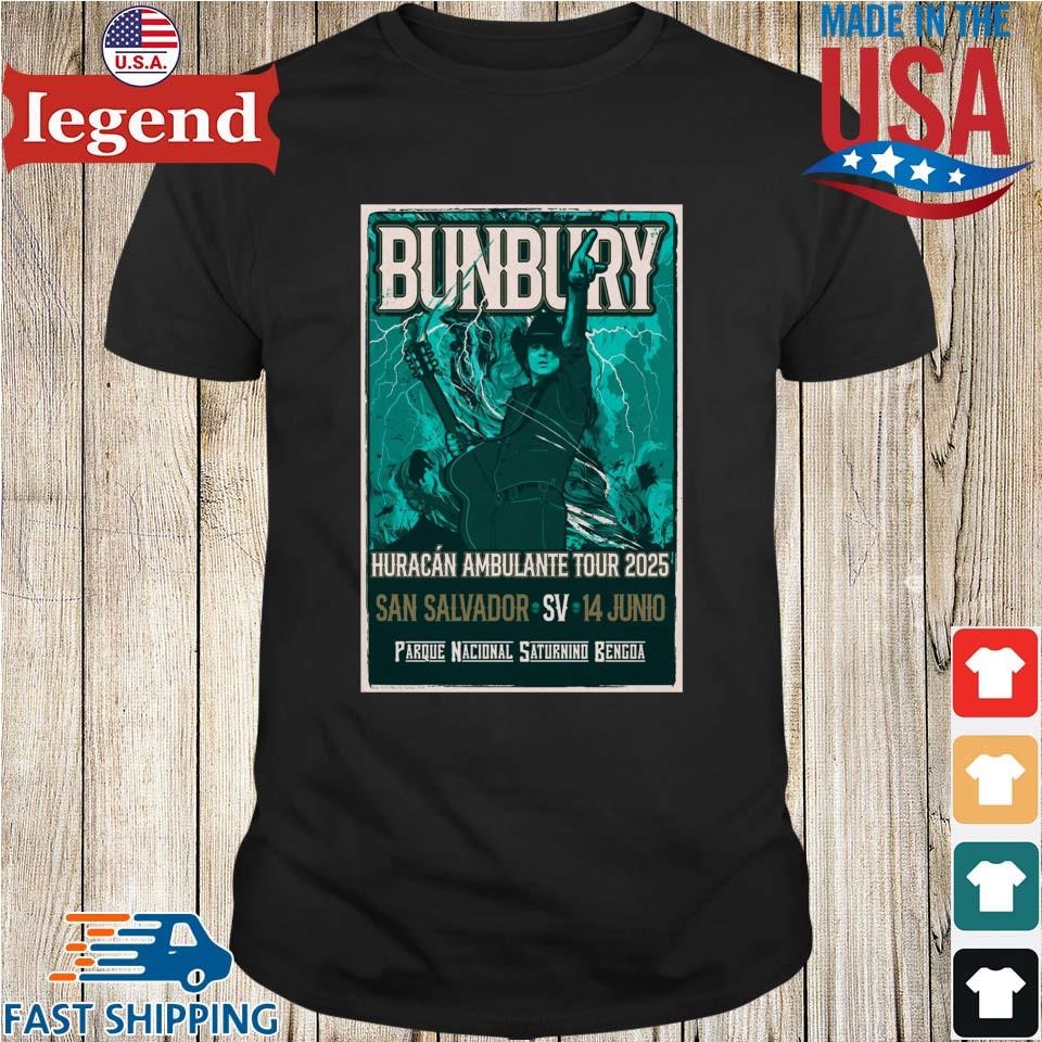 Enrique Bunbury June 14 2025 Ballpark Saturnino Bengoa San Salvador, El Tour Shirt