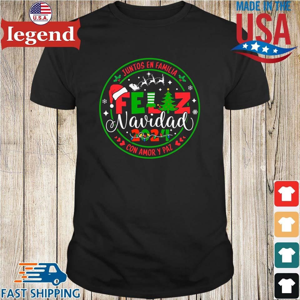 Feliz Navidad 2024 Juntos En Familia Con Amor Y Paz Christmas Sweater