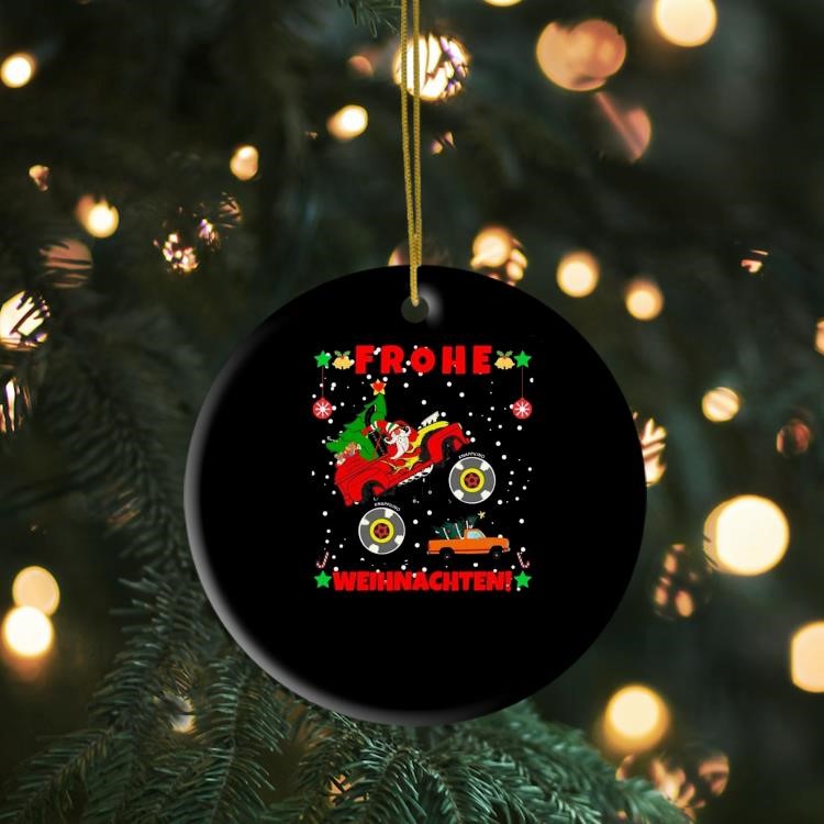 Frohe Weihnachten Merry Christmas Ornament