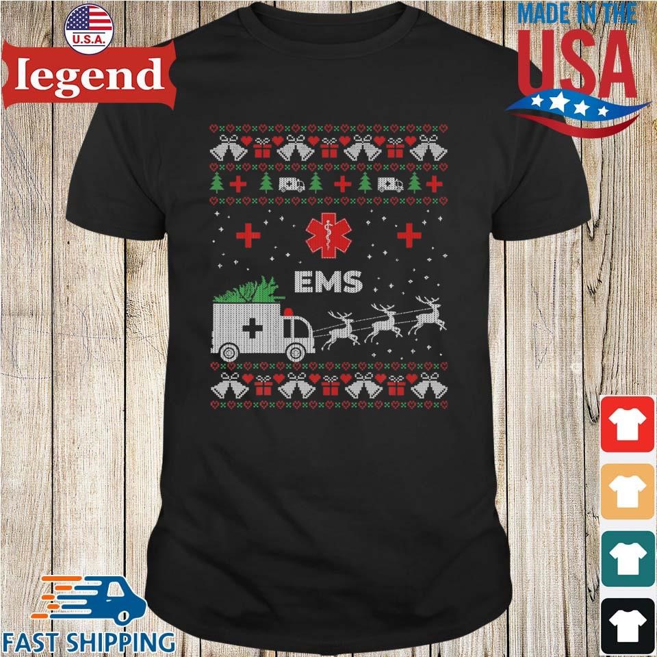 Funny EMS Paramedical Ambulance Technician Ugly Christmas Sweater