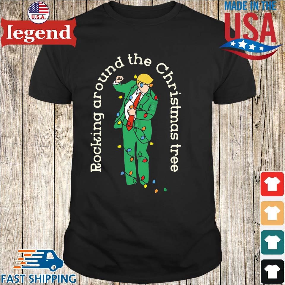 Funny Trump Dance Rocking Around The Christmas Tree Sweater