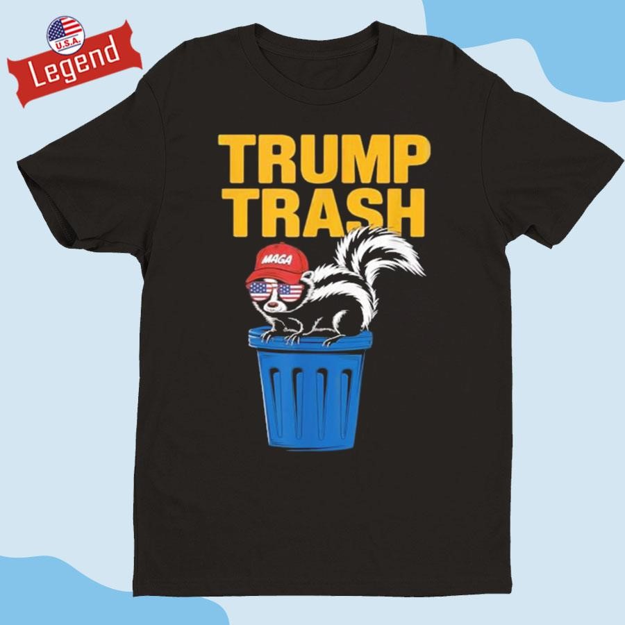 Garbage Can Skunk Trump Trash 2024 President Election Shirt