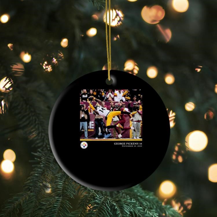 George Pickens Pittsburgh Steelers NFL Flash Features Week 10 Ornament