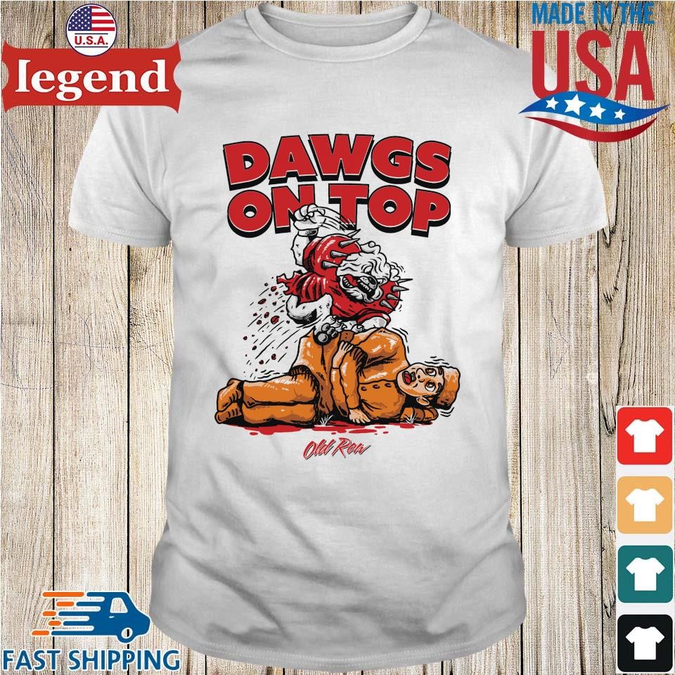 Georgia Bulldogs Dawgs On Top Defeat Tennessee Shirt