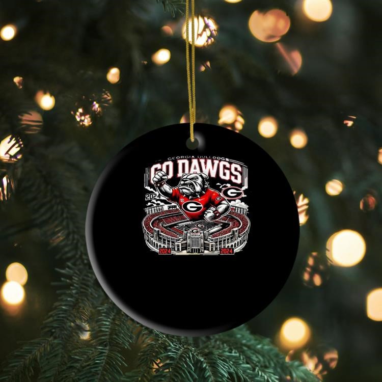 Georgia Bulldogs Go Dawgs Stadium 2024 Ornament