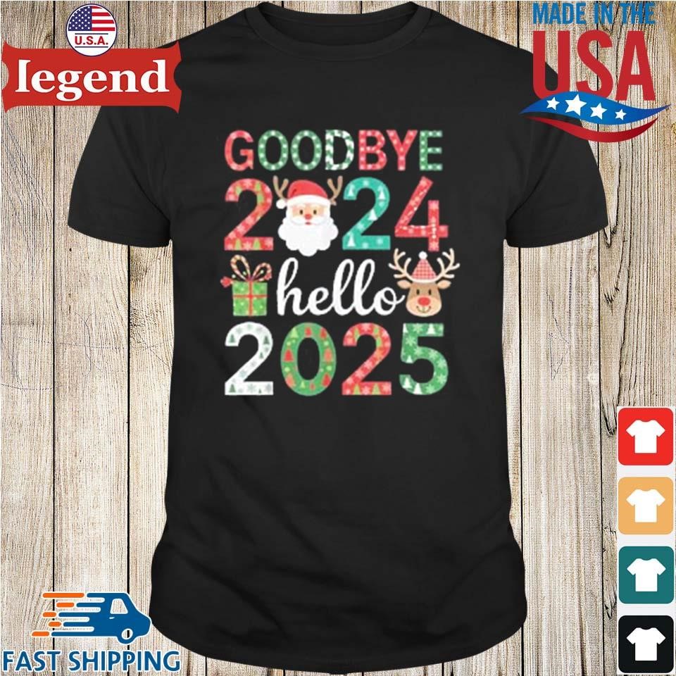 Goodbye 2024 Hello 2025 Happy New Year's Eve Christmas Xmas Sweater