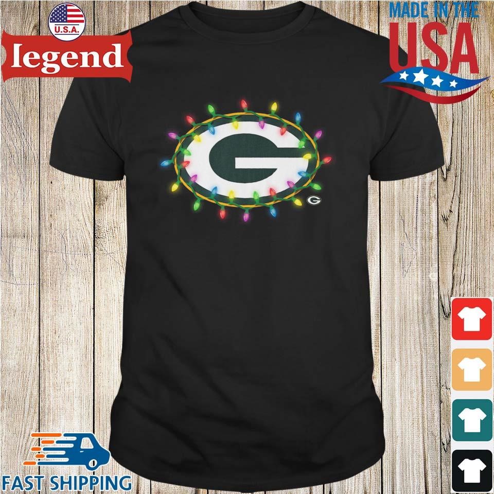 Green Bay Packers Primary Logo Holiday Lights 2024 Shirt