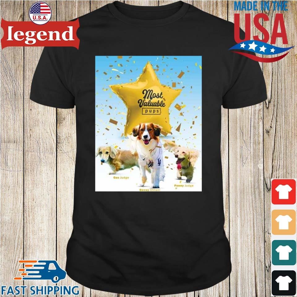 Gus Judge Decoy Ohtani Penny Judge Most Valuable Pups MLB Poster Shirt