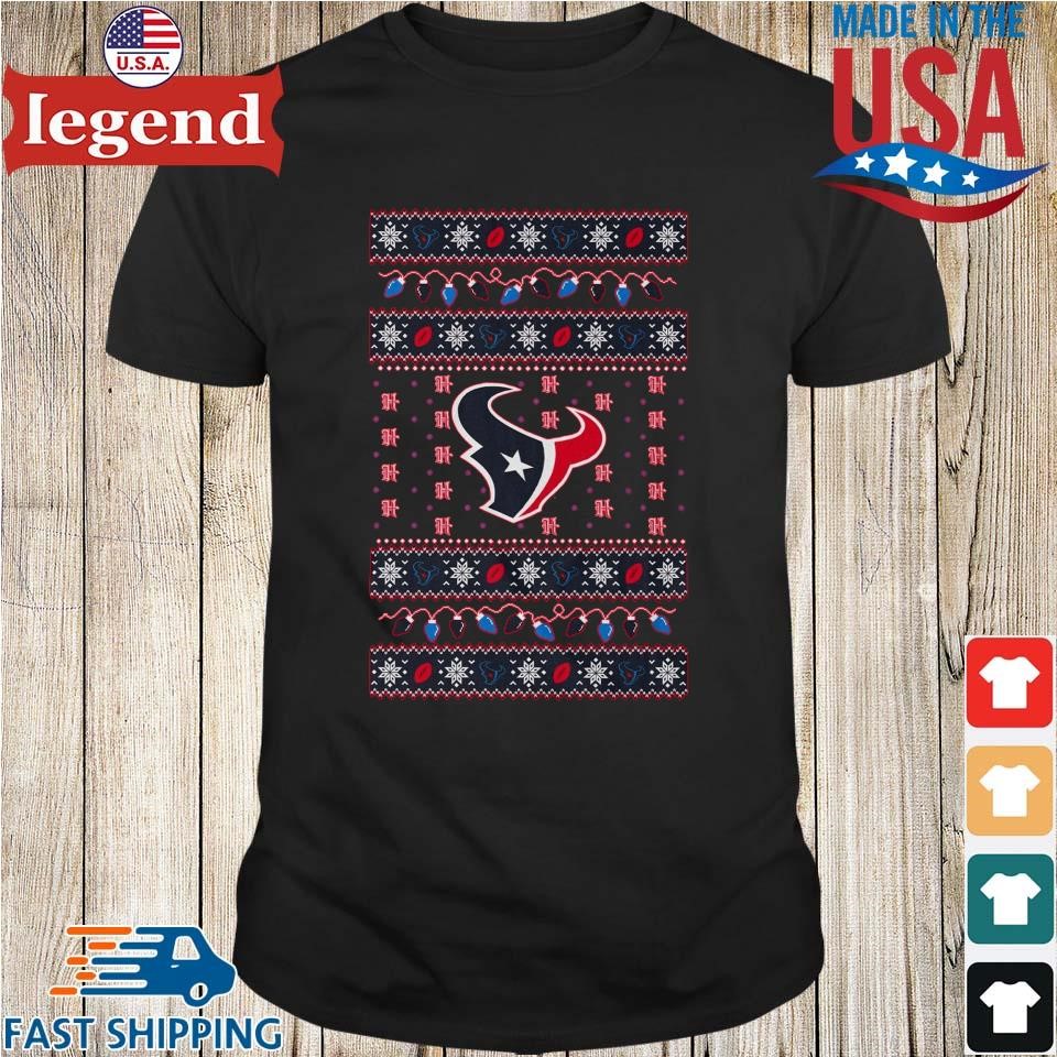 Houston Texans Holiday Lights Ugly 2024 Shirt