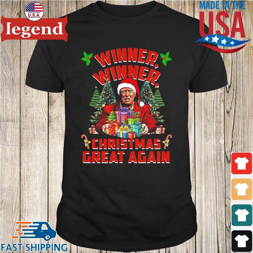 Humor Funny Trump Winner Winner Christmas Great Again Sweater