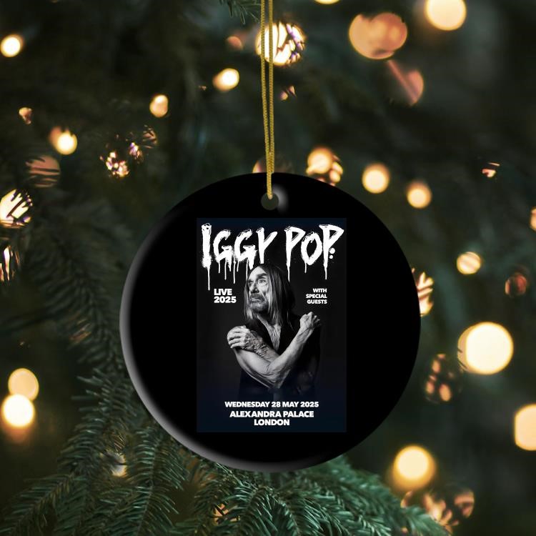 Iggy Pop Live 2025 Tour London Alexandra Palace Ornament