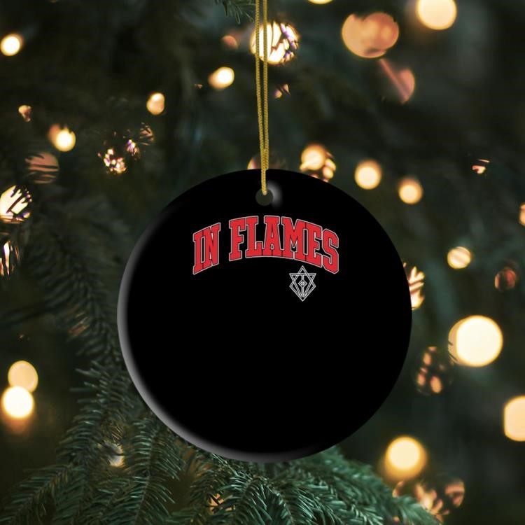 In Flames Collegiate Logo Ornament