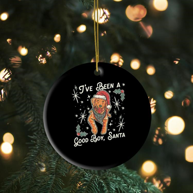 I've Been A Good Boy Santa Christmas Ornament