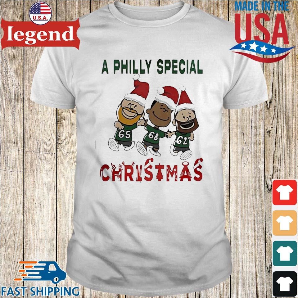 Jason Kelce Jordan Mailata and Lane Johnson Eagles a Philly special Christmas