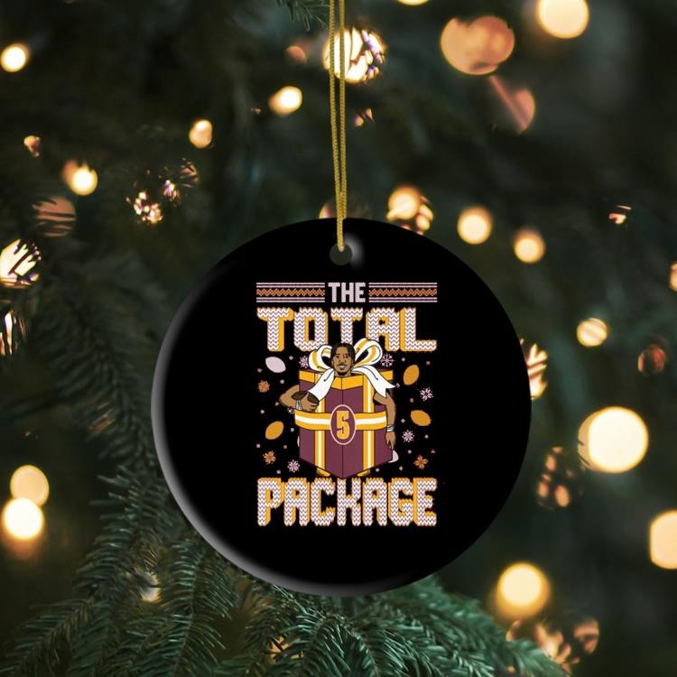 Jayden Daniels The Total Package Ugly Christmas 2024 Ornament