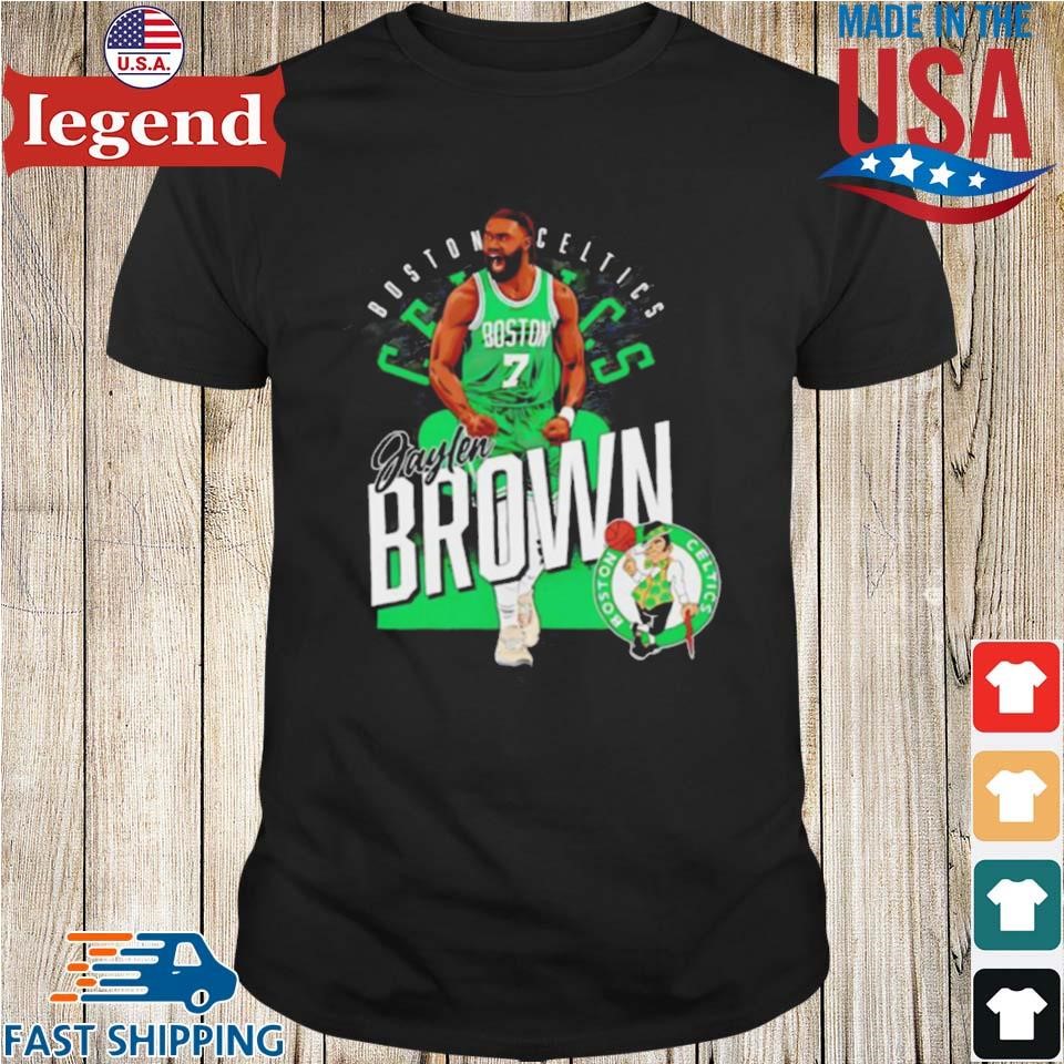 Jaylen Brown 7 Boston Celtics Basketball Shield Shirt