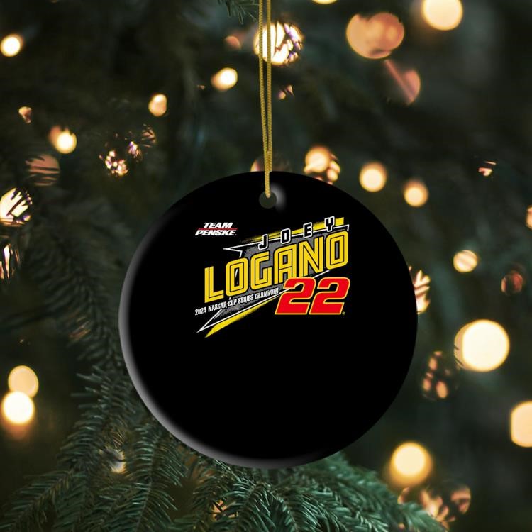 Joey Logano Black 2024 NASCAR Cup Series Champion Lifestyle Ornament