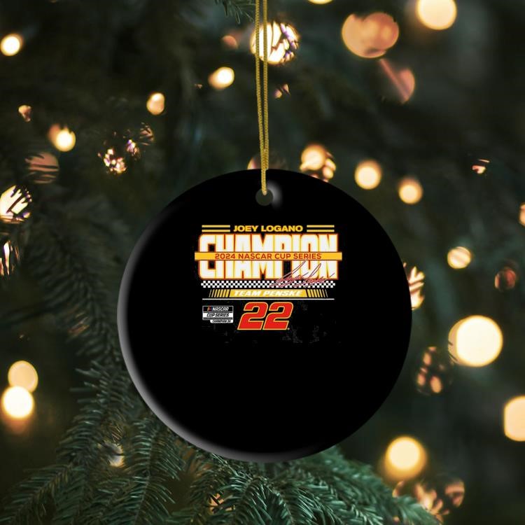 Joey Logano Team Penske 2024 NASCAR Cup Series Champion Banner Ornament