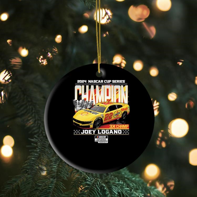 Joey Logano Team Penske Black Three-Time NASCAR Cup Series Champion Car Ornament