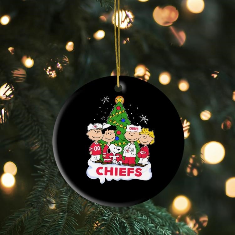 Kansas City Chiefs x Snoopy Merry Christmas 2024 Ornament