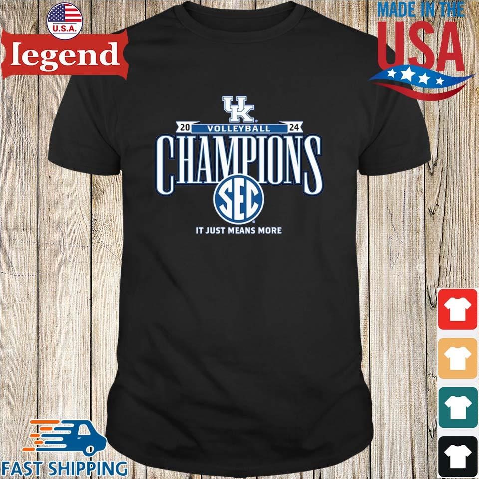 Kentucky Wildcats 2024 SEC Volleyball Regular Season Champions Locker Room Shirt