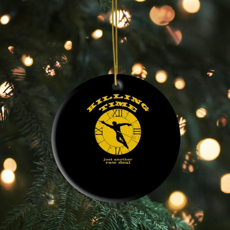 Killing Time Clock - Gold Just Another Raw Deal Ornament