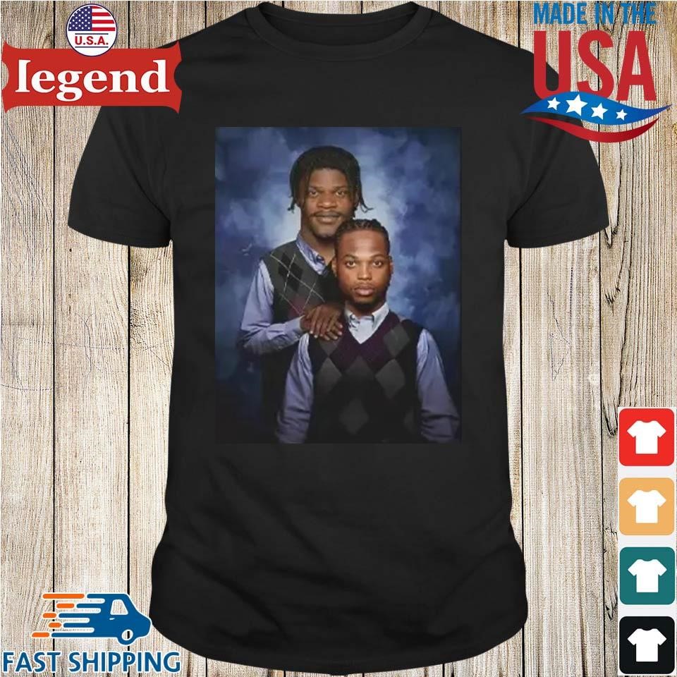 Lamar Jackson And Derrick Henry Baltimore Ravens Step Brothers Shirt