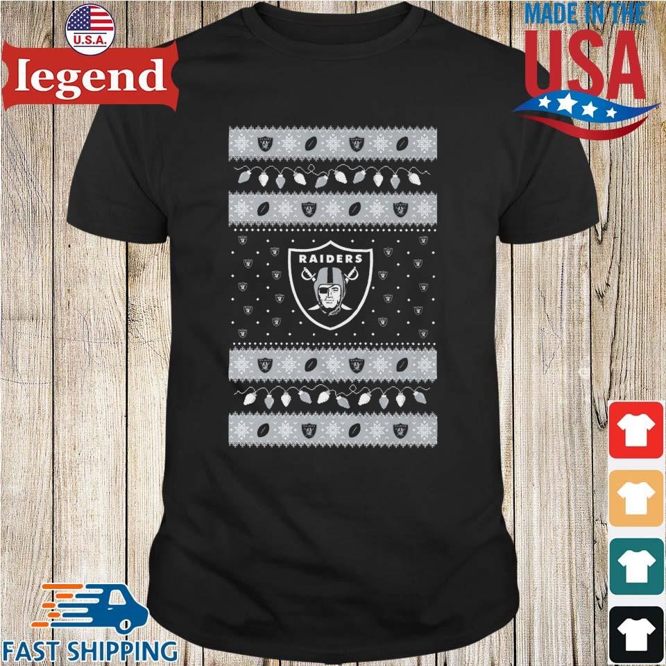 Las Vegas Raiders Holiday Lights Ugly 2024 Shirt