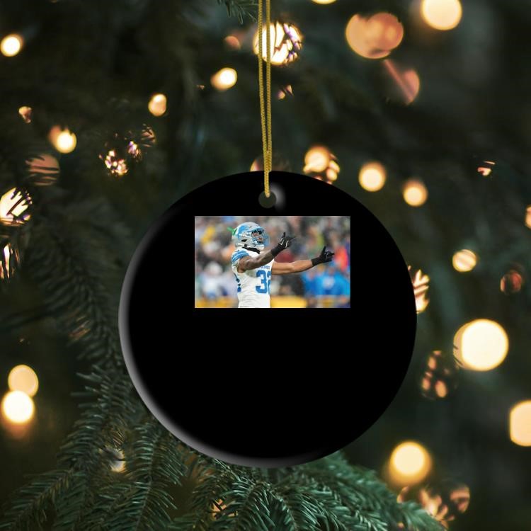 Lions Brian Branch Middle Finger 2024 Ornament