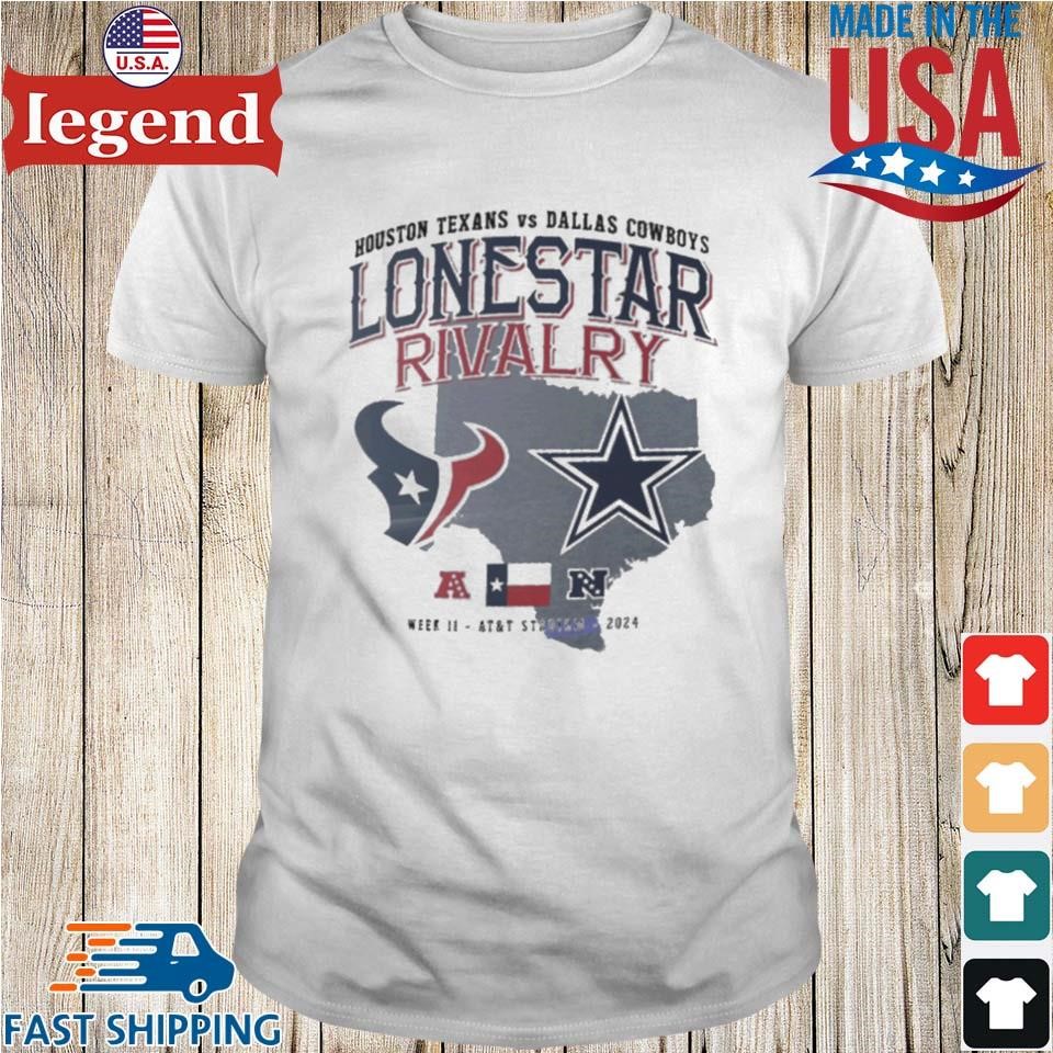 Lonestar Rivalry Texans vs Cowboys 2024 Game Matchup Shirt