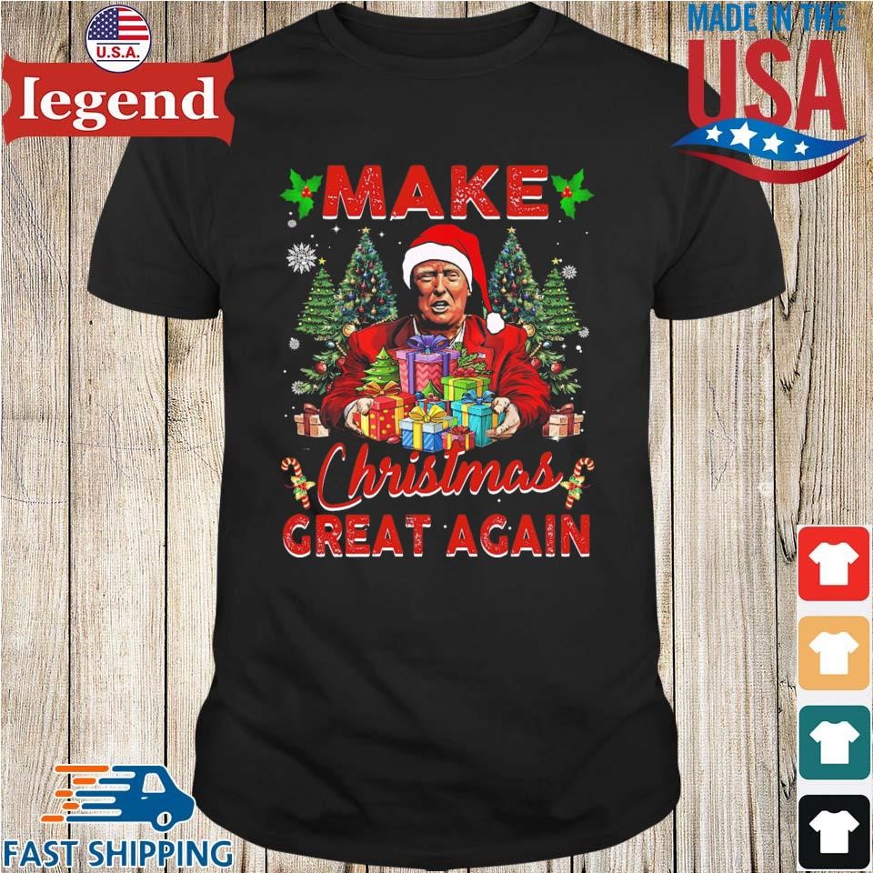 Make Christmas Great Again Xmas Funny Trump Sweater