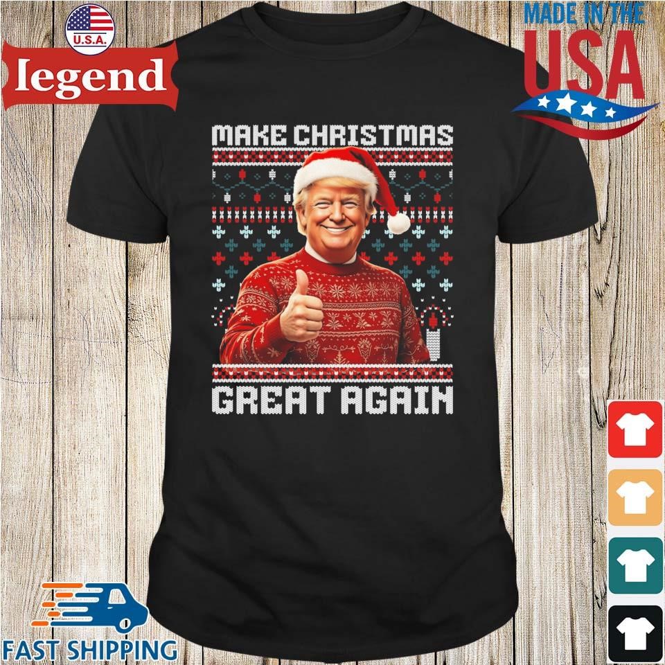 Make Christmas Great Again Xmas Funny Trump Ugly Sweater