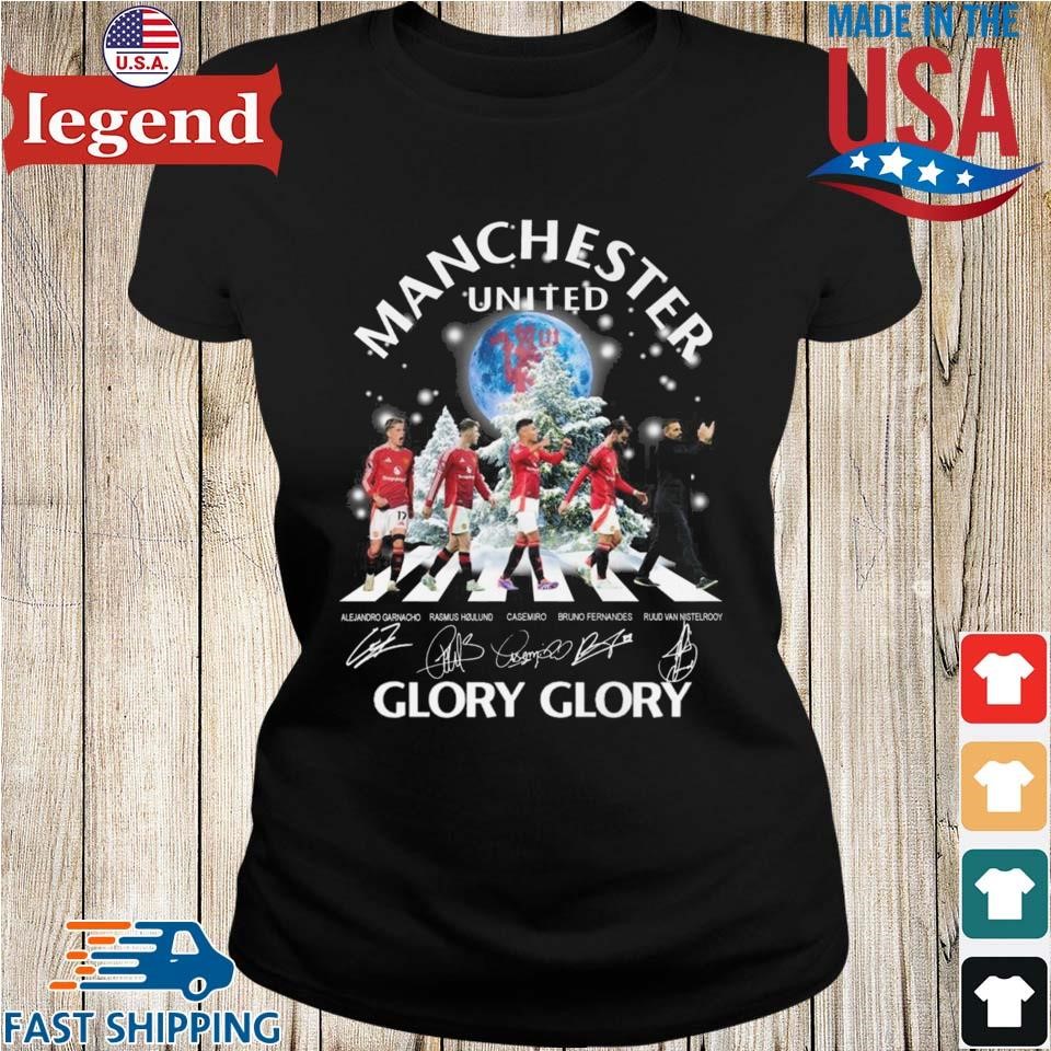 Manchester United Glory Glory Merry Christmas Walking Signatures 2024 Ladies