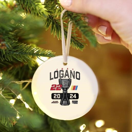 Men's Joey Logano Team Penske 2024 NASCAR Cup Series Champion Lifestyle White Ornament