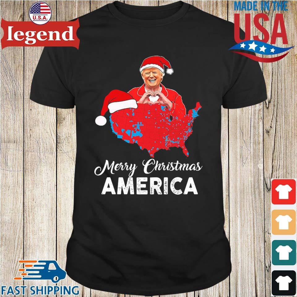 Merry Christmas America Donald Trump Coverage Sweater