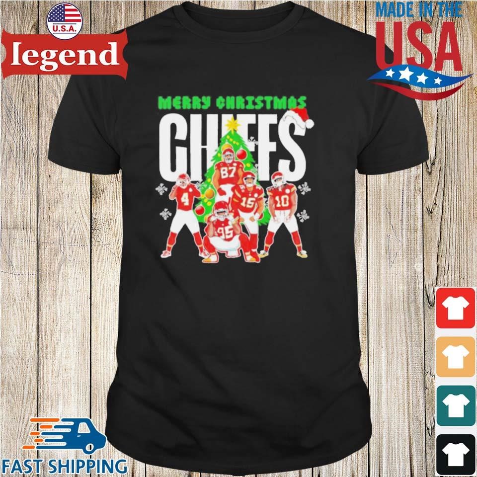 Merry Christmas Kansas City Chiefs Players Christmas Tree Shirt