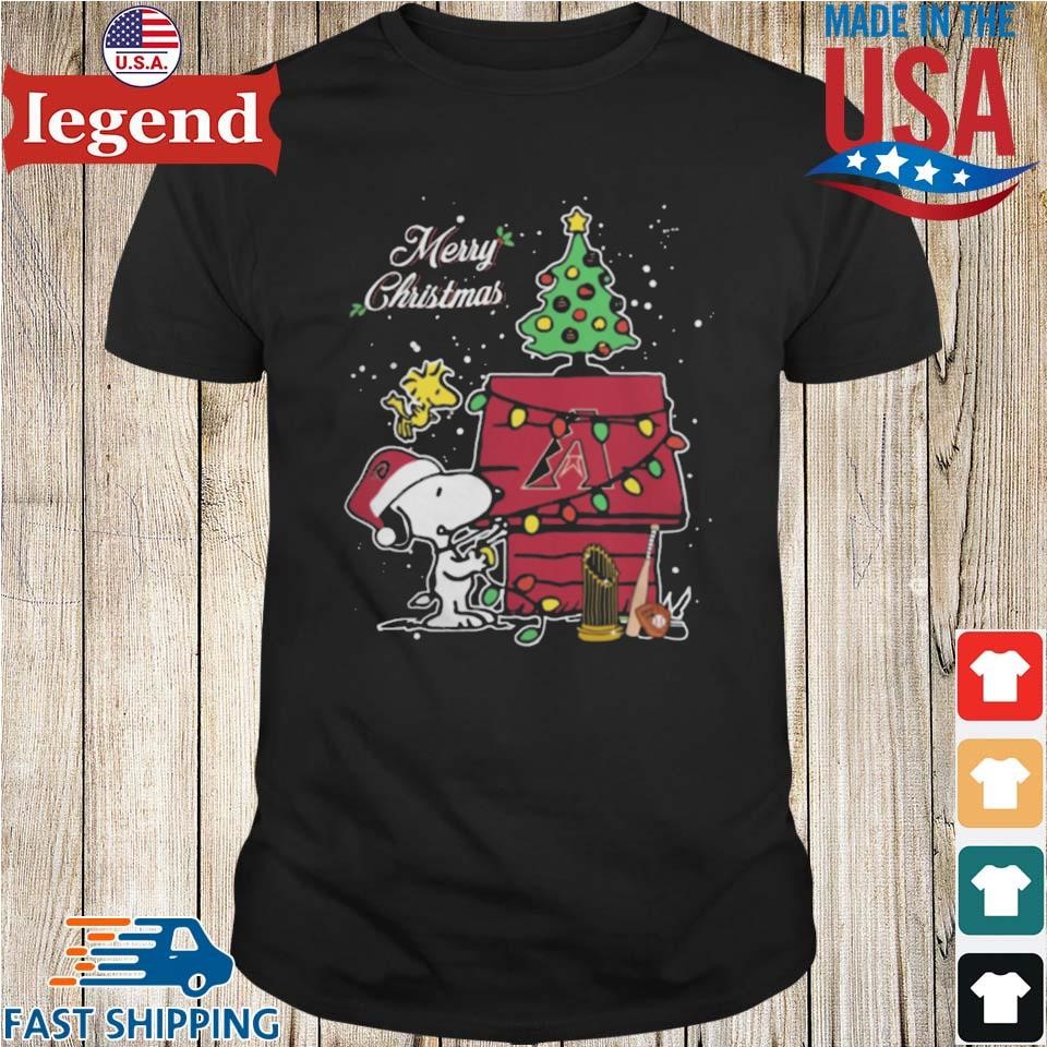 Merry Christmas With Snoopy Baby Arizona Diamondbacks Sweater