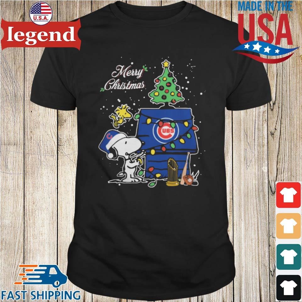 Merry Christmas With Snoopy Baby Chicago Cubs Sweater