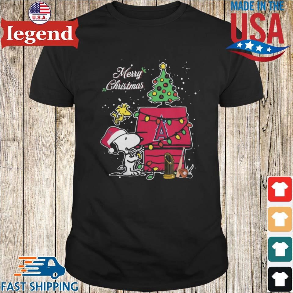 Merry Christmas With Snoopy Baby Los Angeles Angels Sweater