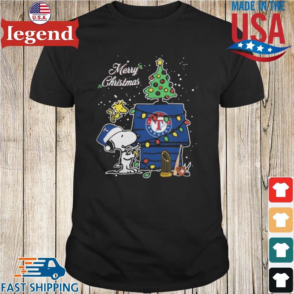 Merry Christmas With Snoopy Baby Texas Rangers Sweater