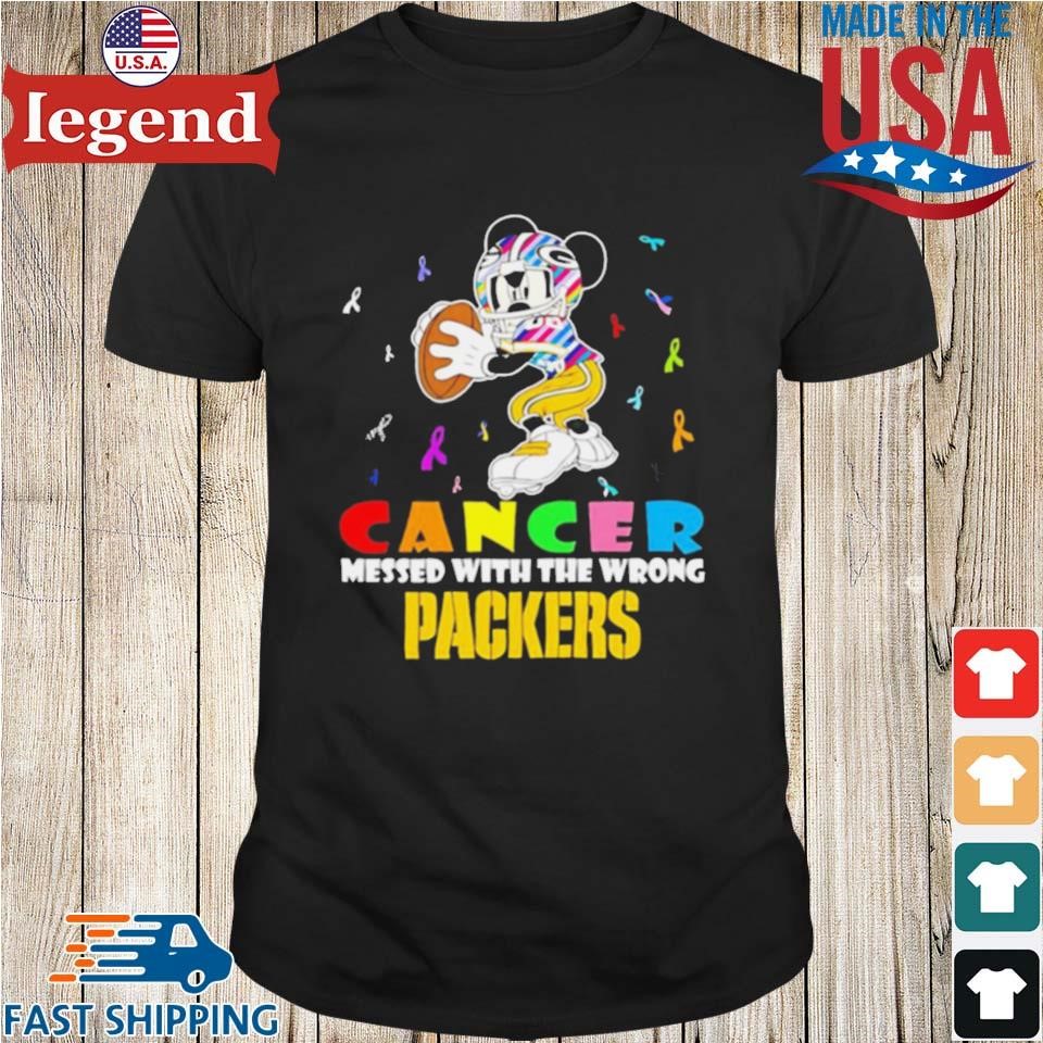 Mickey Cancer Messed With Wrong Green Bay Packers Shirt