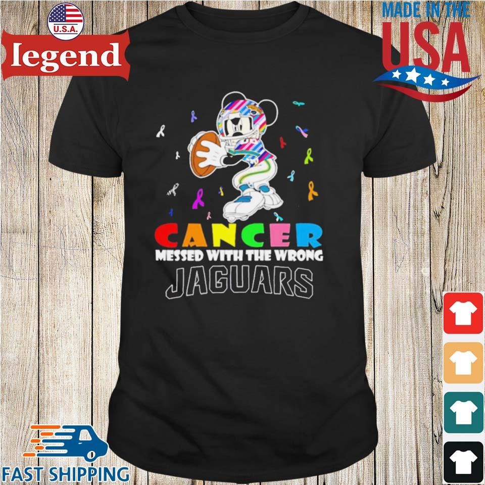 Mickey Cancer Messed With Wrong Jacksonville Jaguars Shirt