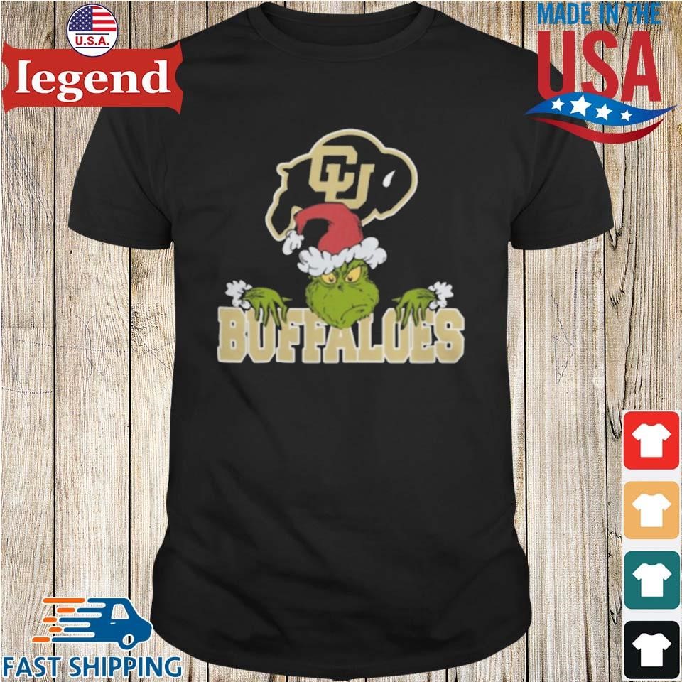 NCAA Colorado Buffaloes Logo Football Grinch Christmas 2024 Shirt